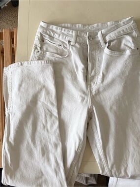 white button jeans